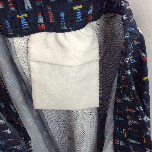 Sperry Swim Trunks Mens Size Medium Unlined Hybrid Pockets Drawstring Shorts - Picture 4 of 5